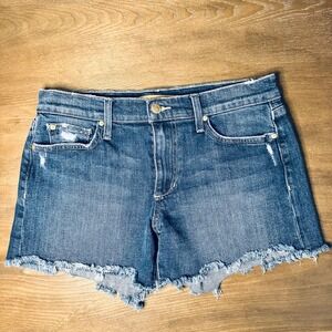 JOE'S JEANS The Ozzie 4" Cut Off Short Alma Medium Wash Denim Women's 27